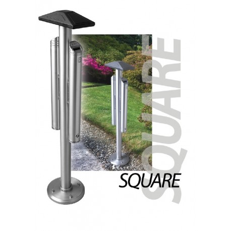 SQUARE double sided floor standing ashtray